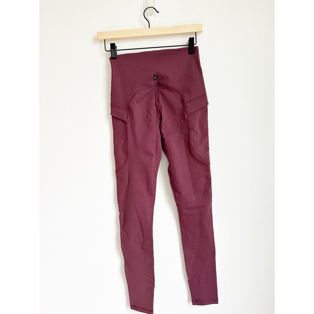 NWT prAna Chakara 7/8 Leggings Women's Pocket Legging Mulberry XS - Picture 4 of 5